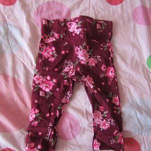 Garanimals 12 Months Magenta & Pink Floral Pants